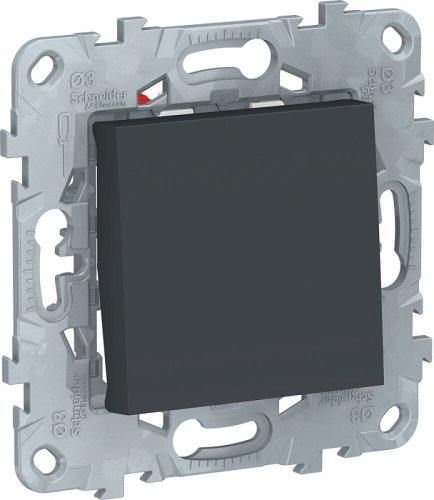 Переключатель без рамки Schneider Electric Unica New 1-кл. проходной антрацит картинка